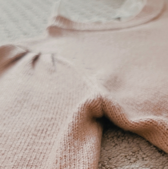 Twik Exclusivité Simons Pink Knitted Sweater With White Collar - Picture 2 of 6